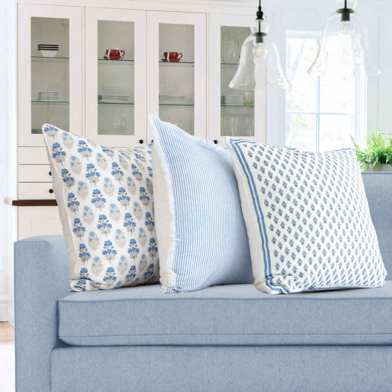 Green - Akola Block Print Cotton Pillow Covers (Set of 2) 03 main image 0